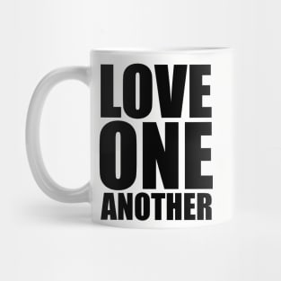 John 13:34 Love One Another Large Typography Mug